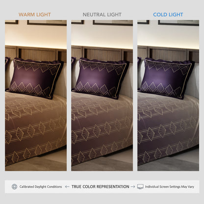 Plum Radiance Bedsheet Set