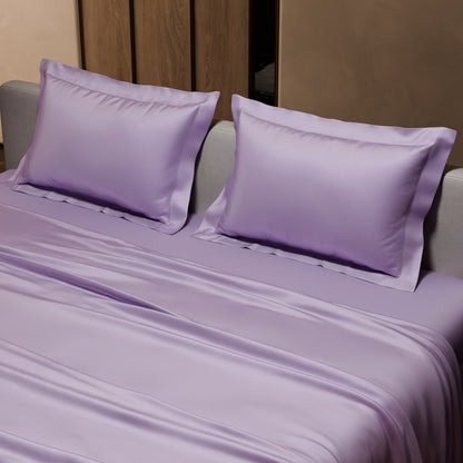 Lilac Affair Flat Double Bedsheet Set