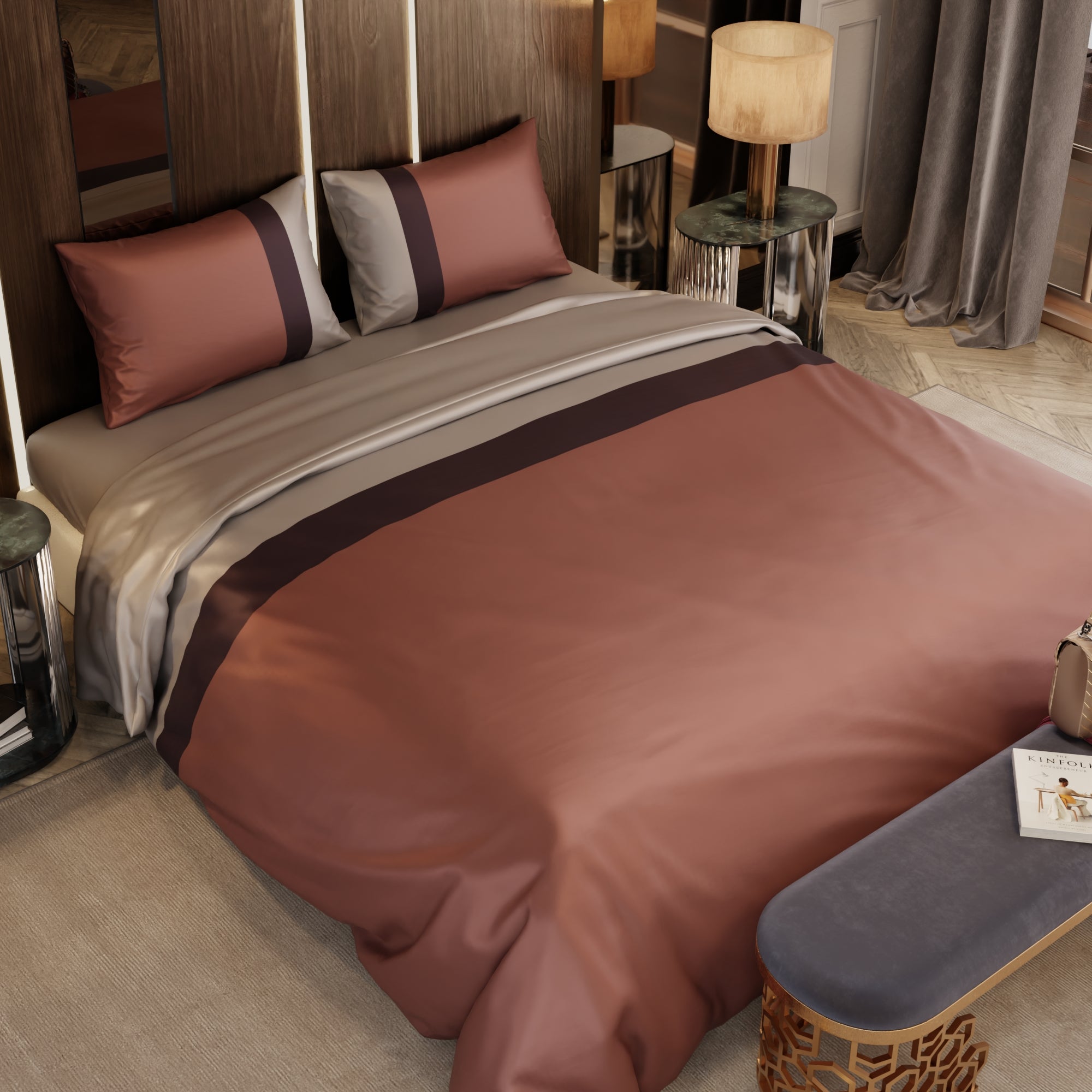 Urban Tri-Bands Comforter Set