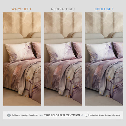 Beneath Lavender Skies Bedsheet Set