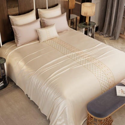 Queen's Blush 6 Piece Bedsheet Set