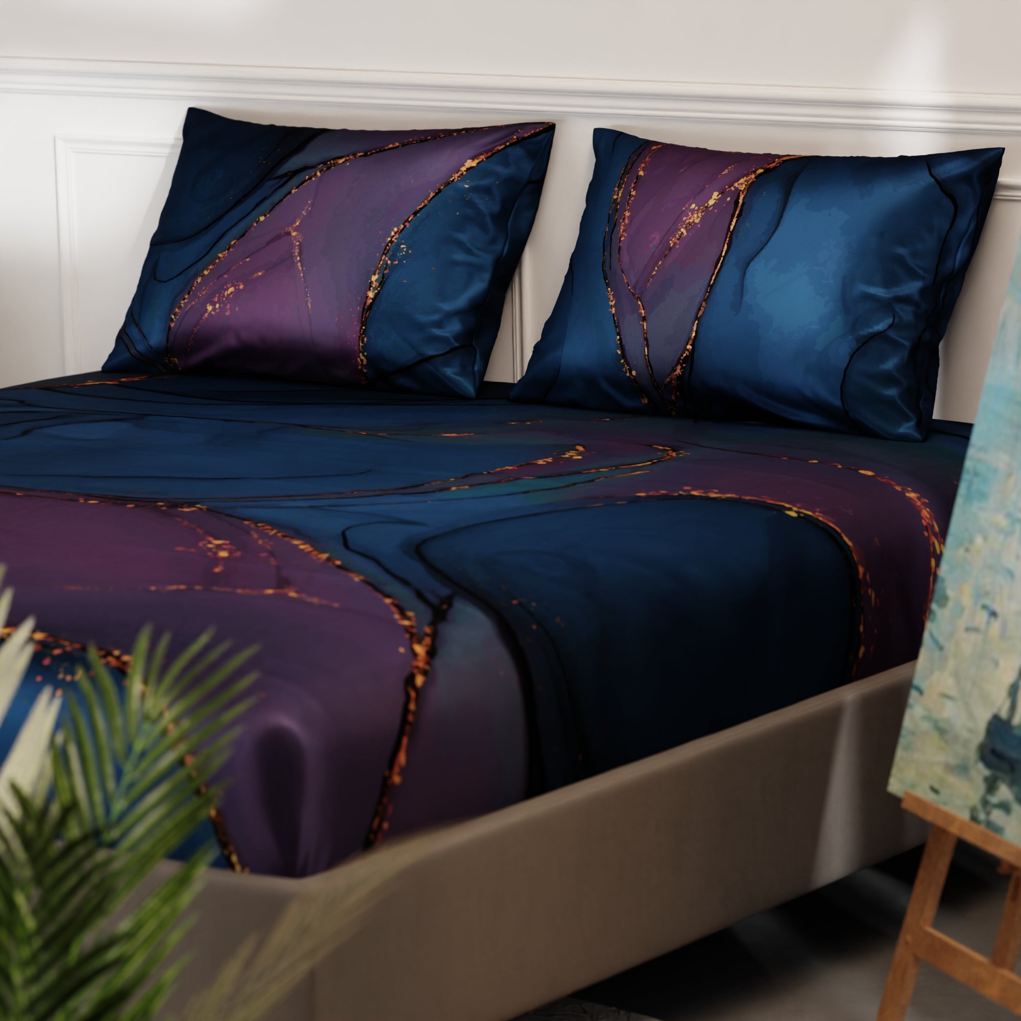 Whispers of the Cosmos Fitted Bedsheet Set