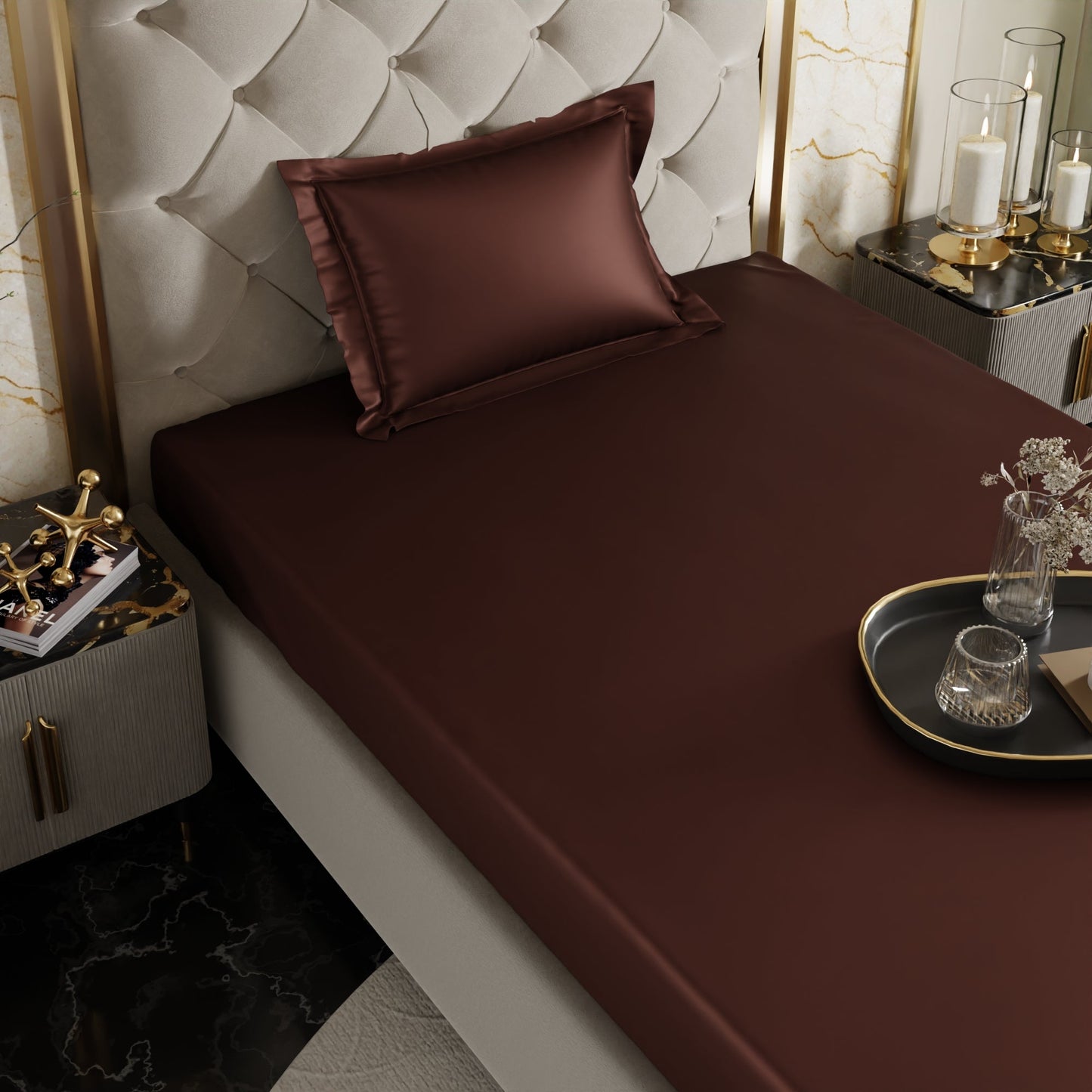 Hot Chocolate Fitted Bedsheet Set