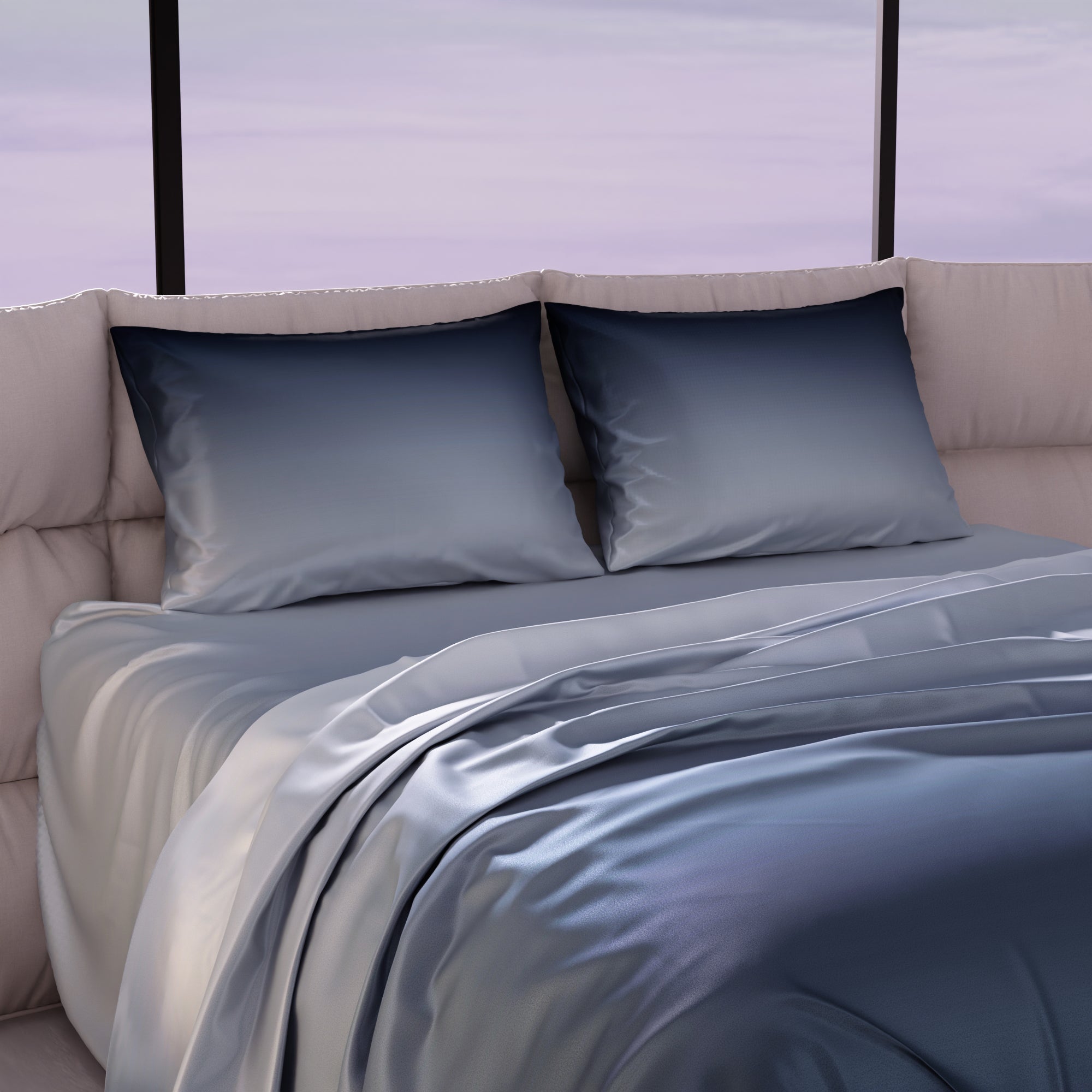 Moonlit Embrace Bedsheet Set