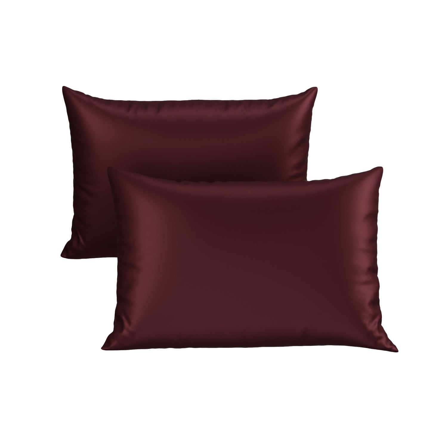 Silk-Like Velvet Wine Pillow Covers - Set of 2