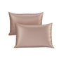 Silk-Like Champagne Pillow Covers - Set of 2