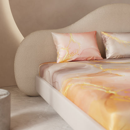 Dawn’s Brushstroke Fitted Bedsheet Set