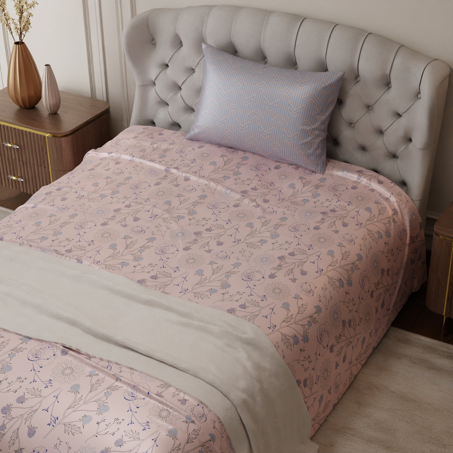 Paris Peach Fuzz Bedsheet Set