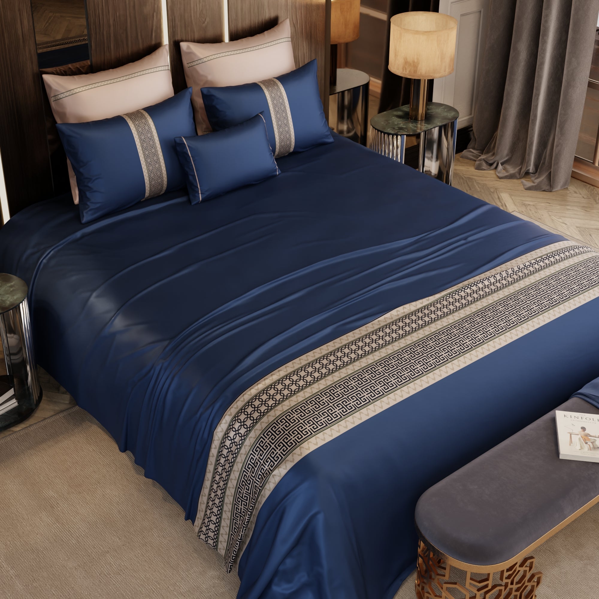 Sapphire Splendour 6 Piece Bedsheet Set