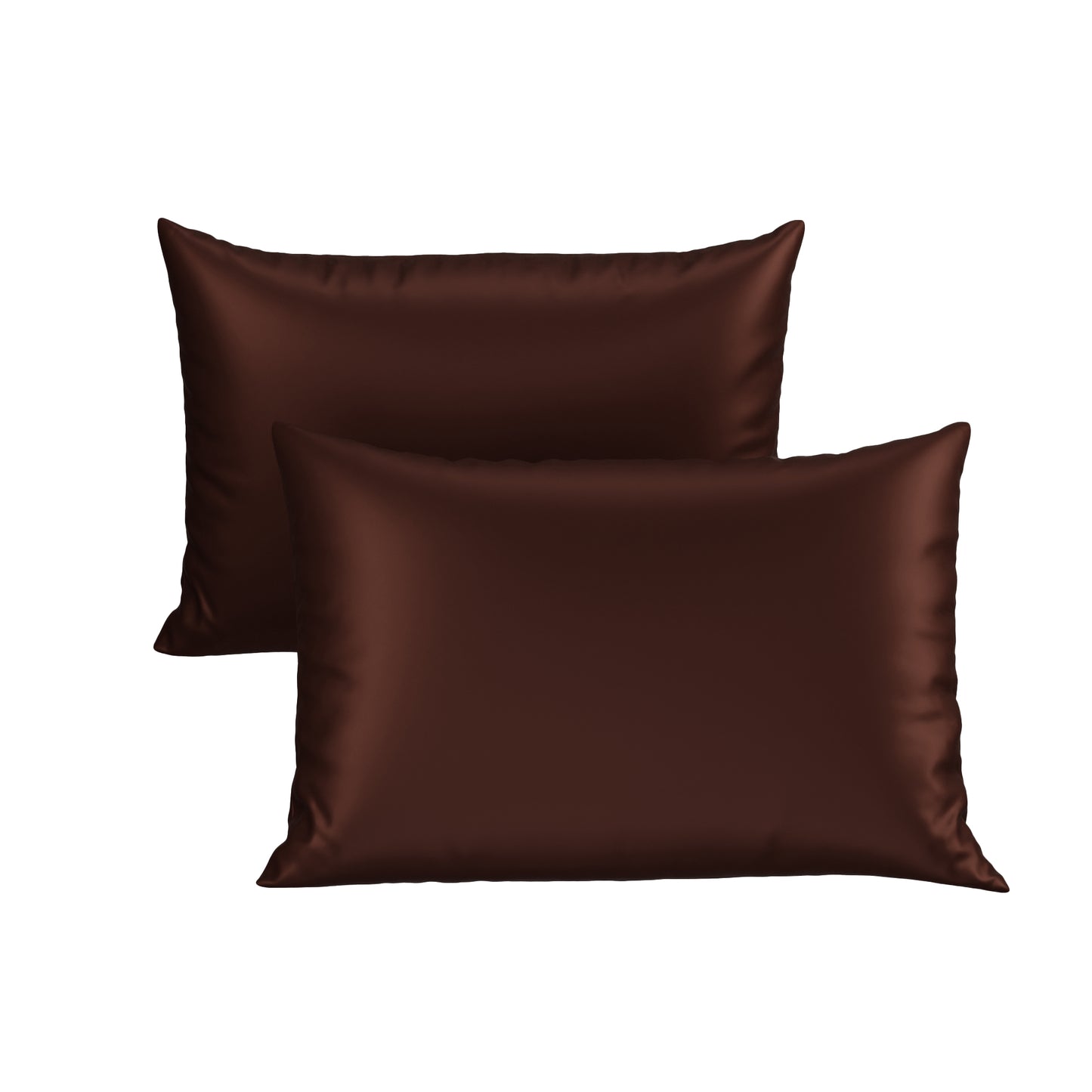 Silk-Like Hot Chocolate Pillow Covers - Set of 2