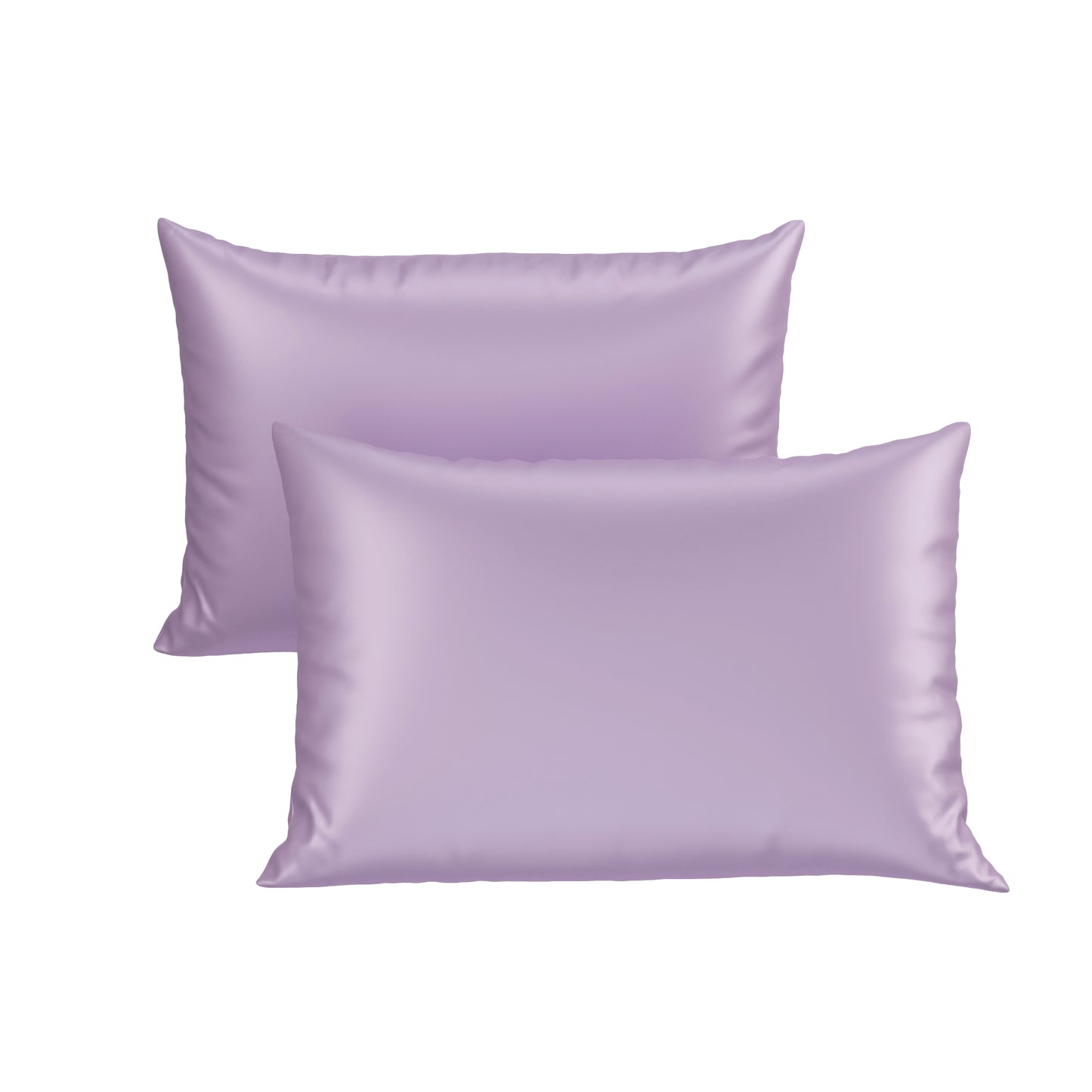 Silk-Like Lilac Affair Pillow Covers - Set of 2