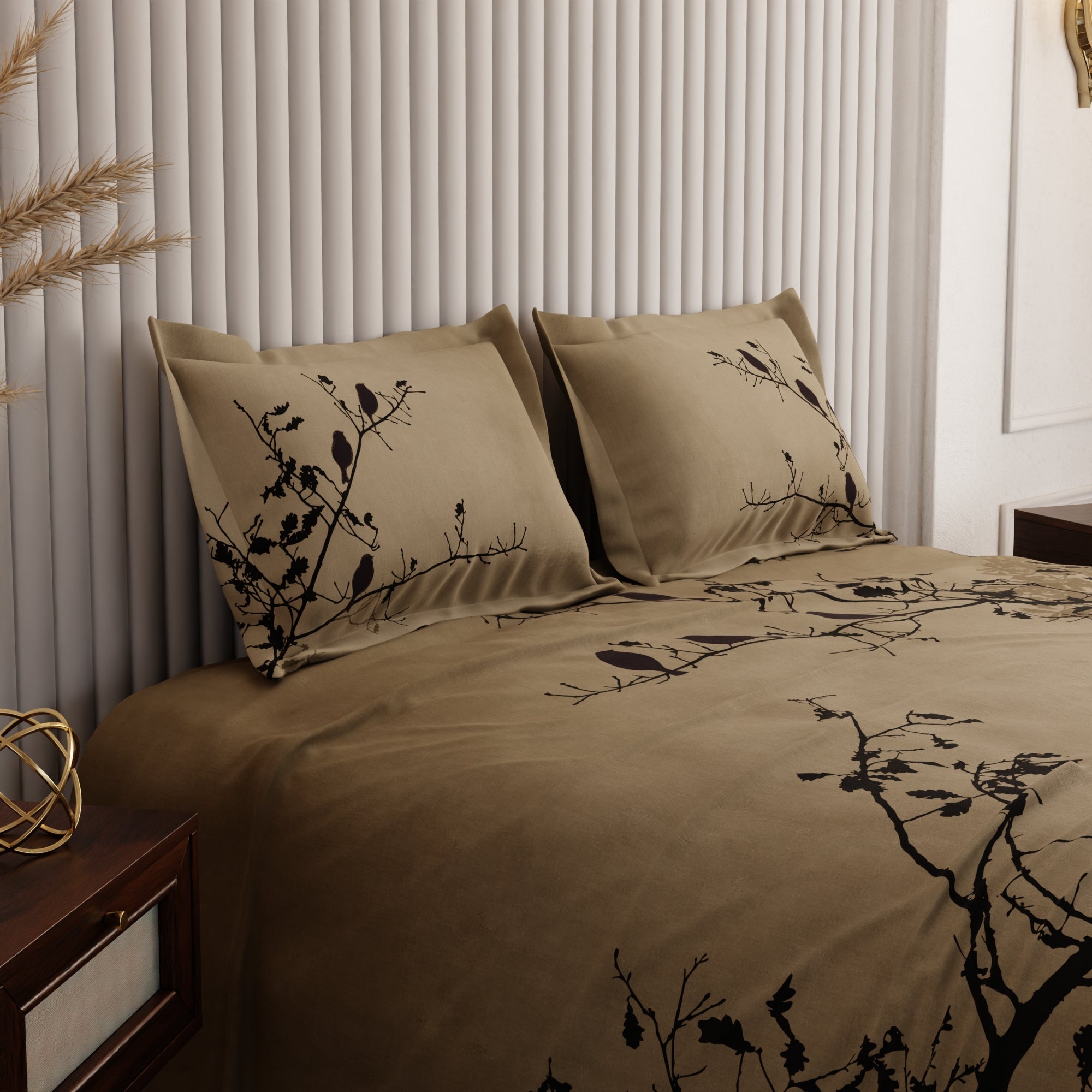 Autumn Perch Bedsheet Set
