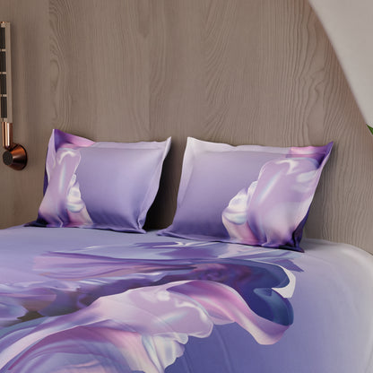 Lilac Twirl 100% Cotton Bedsheet Set