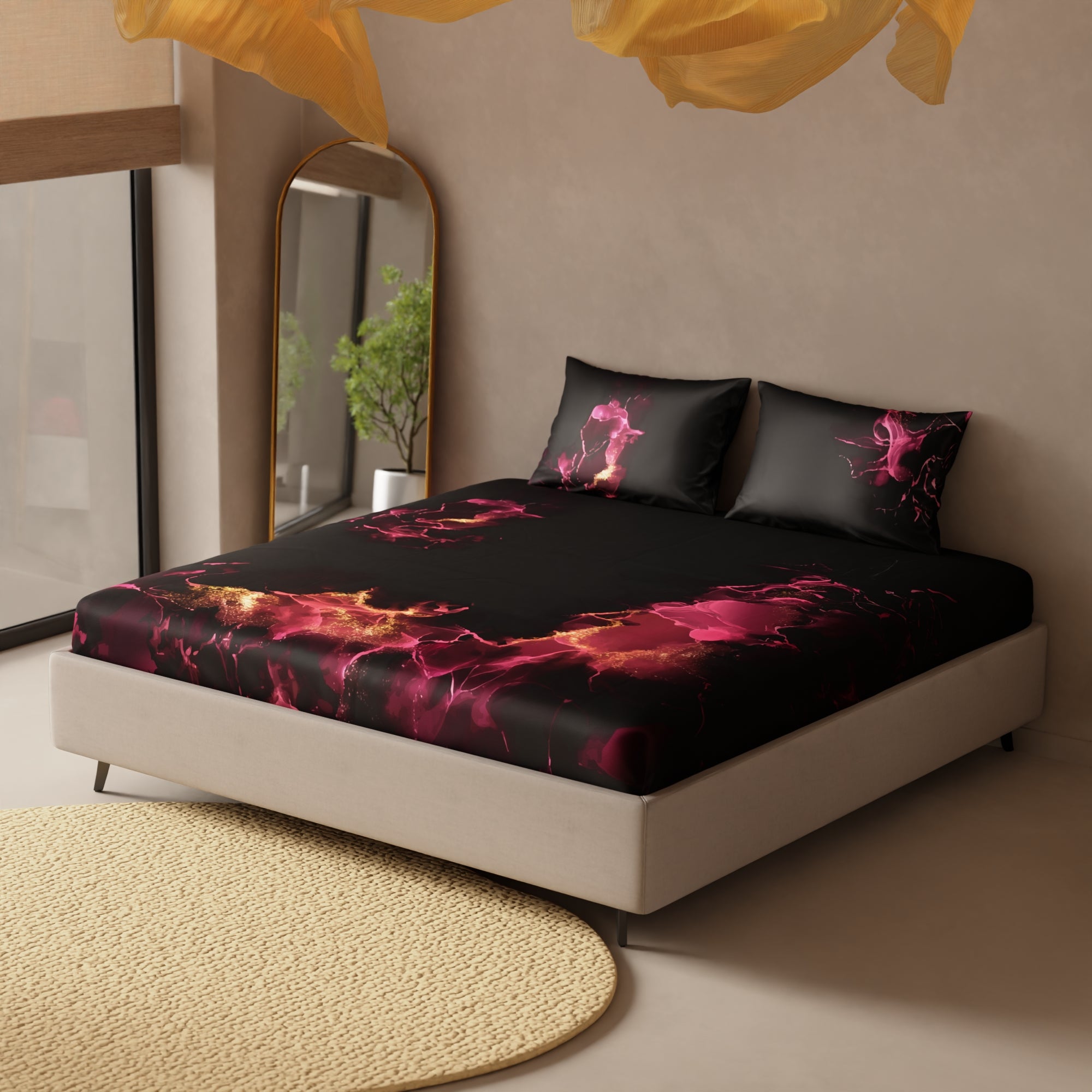 Shadows of the Flame Fitted Bedsheet Set