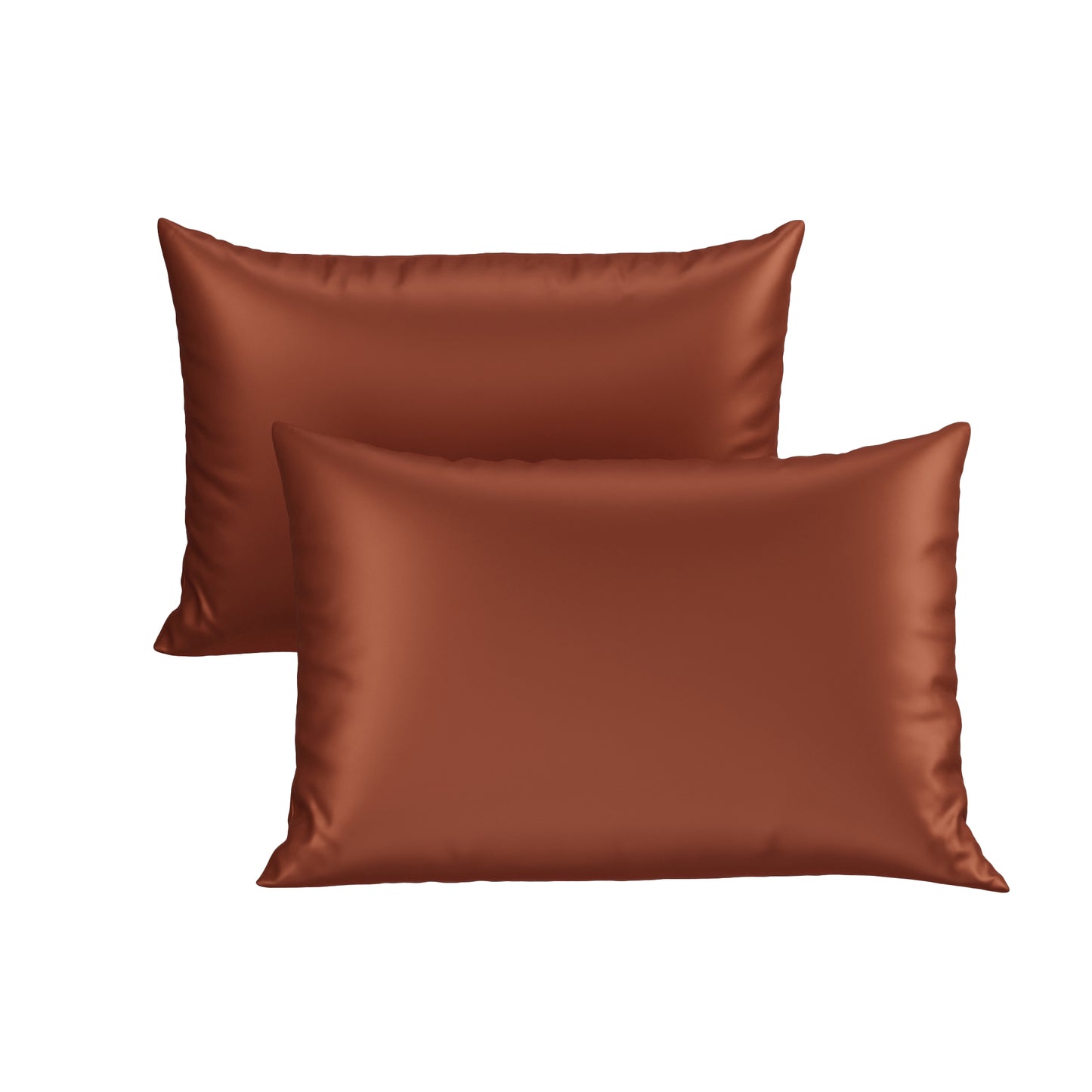 Silk-Like Melted Caramel Pillow Covers - Set of 2