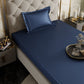 Mystique Blue Fitted Bedsheet Set