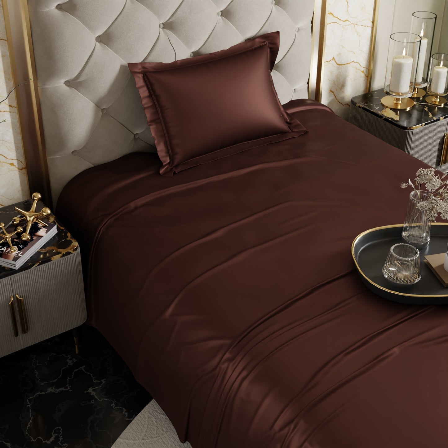Hot Chocolate Flat Bedsheet Set