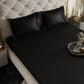 Midnight Black Fitted Bedsheet Set