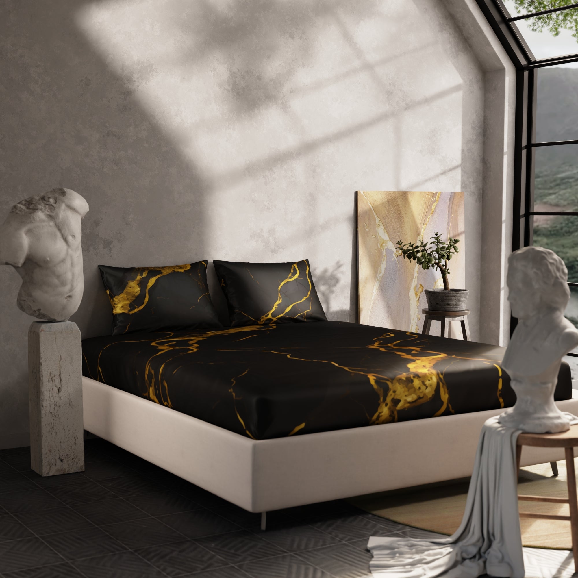 Embers in the Dark Fitted Bedsheet Set