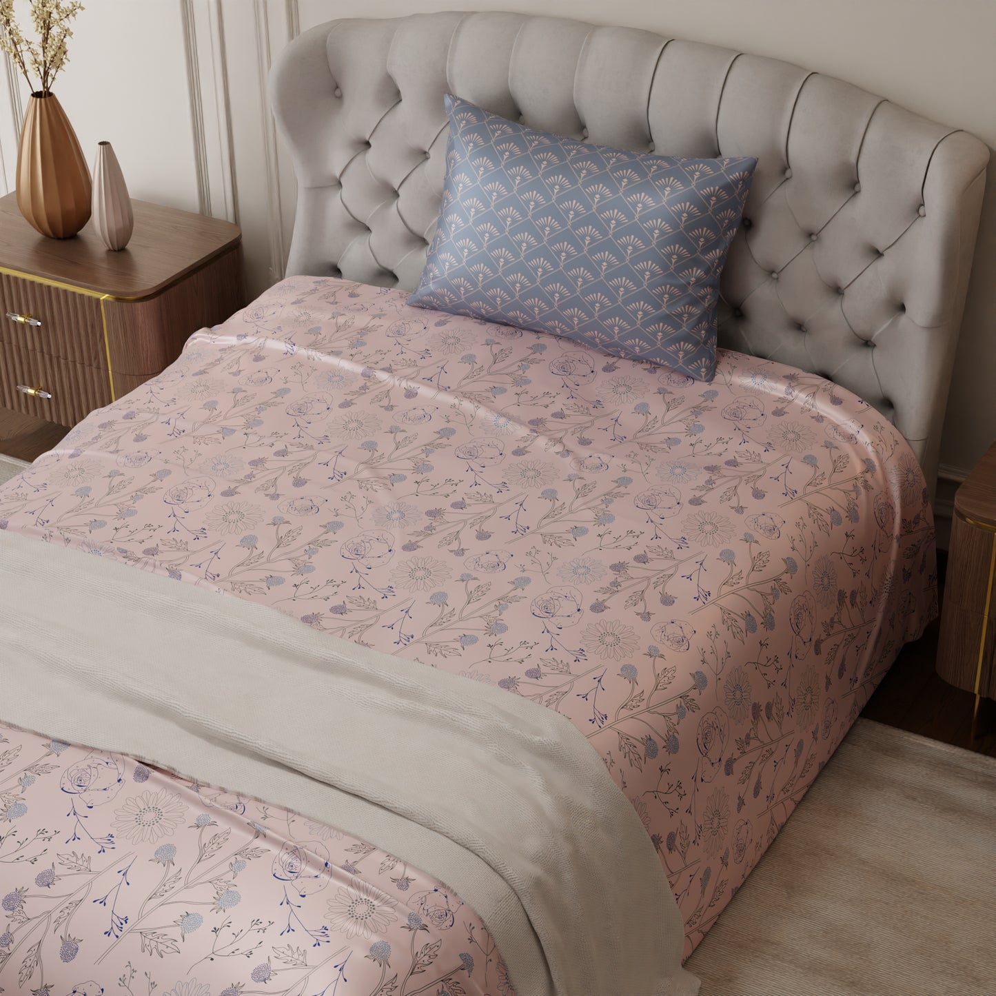 Paris Peach Fuzz Bedsheet Set