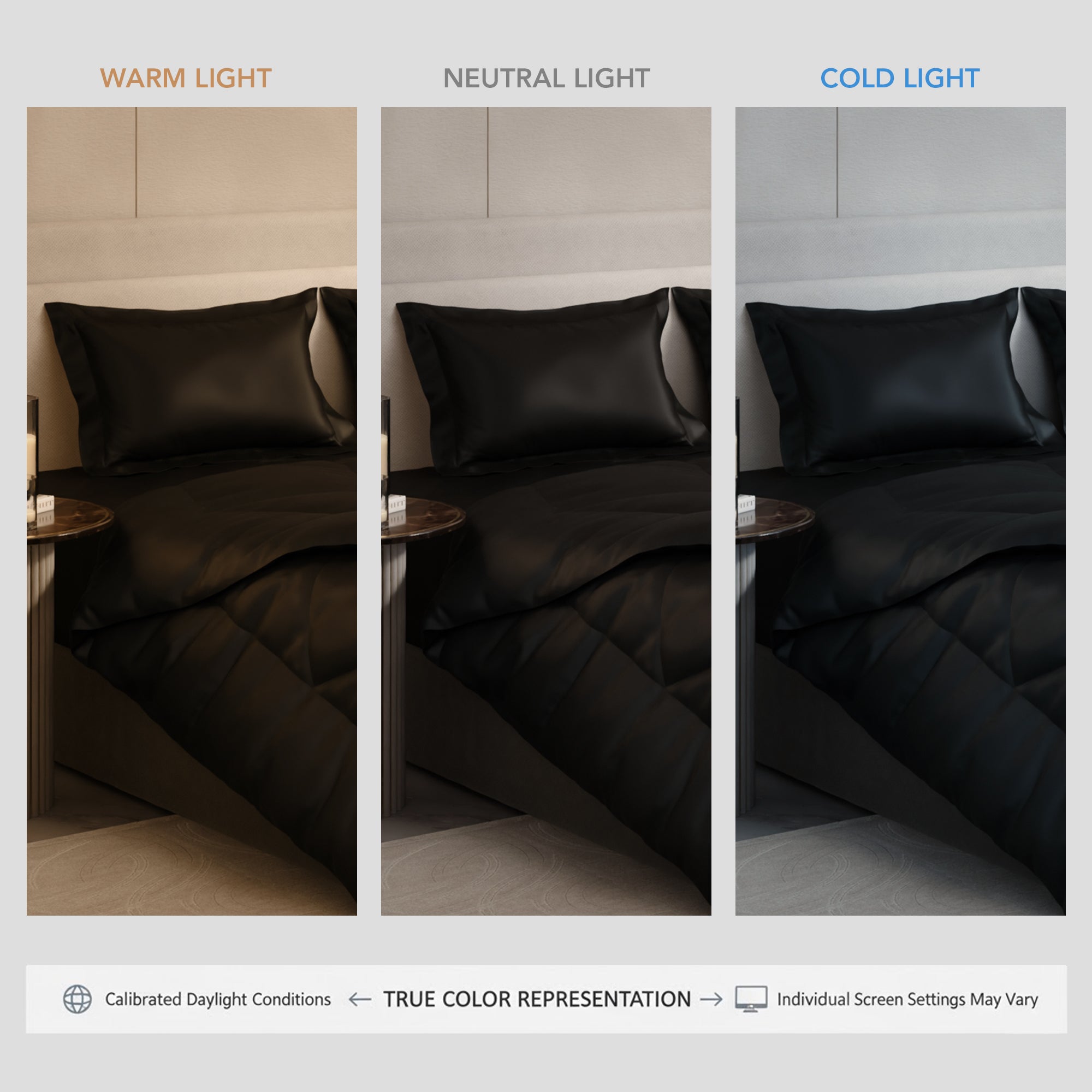 Midnight Black Comforter