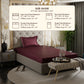 Velvet Wine Fitted Bedsheet Set