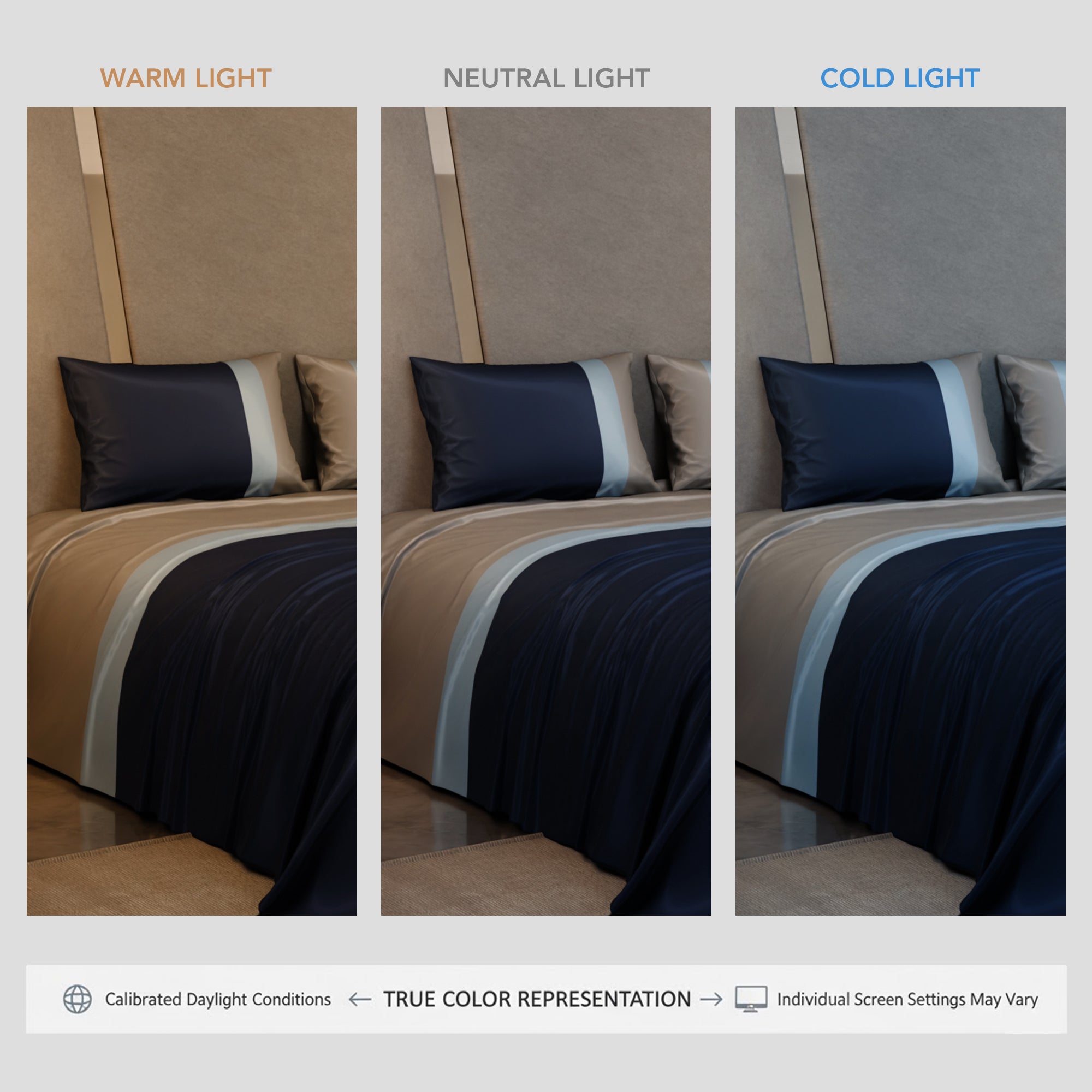 Elegant Tri-Stripes Bedsheet Set