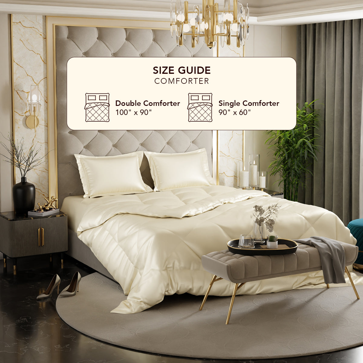 Charming Ivory Comforter