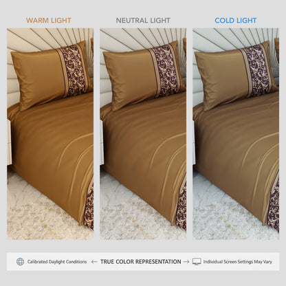 Grandeur of the Sun Double Bedsheet Set