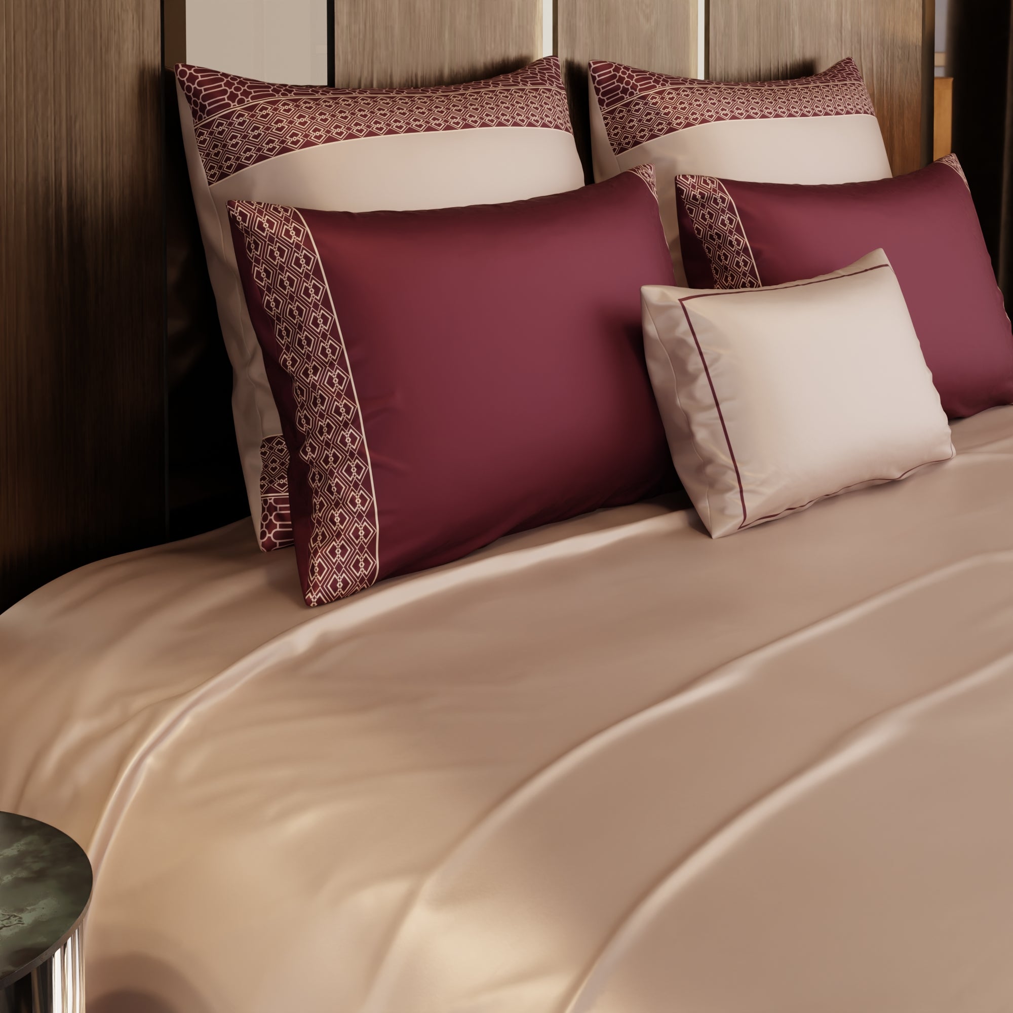 Palatial Rouge 6 Piece Bedsheet Set