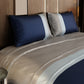 Elegant Tri-Stripes Bedsheet Set