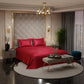 Flirty Red Flat Bedsheet Set