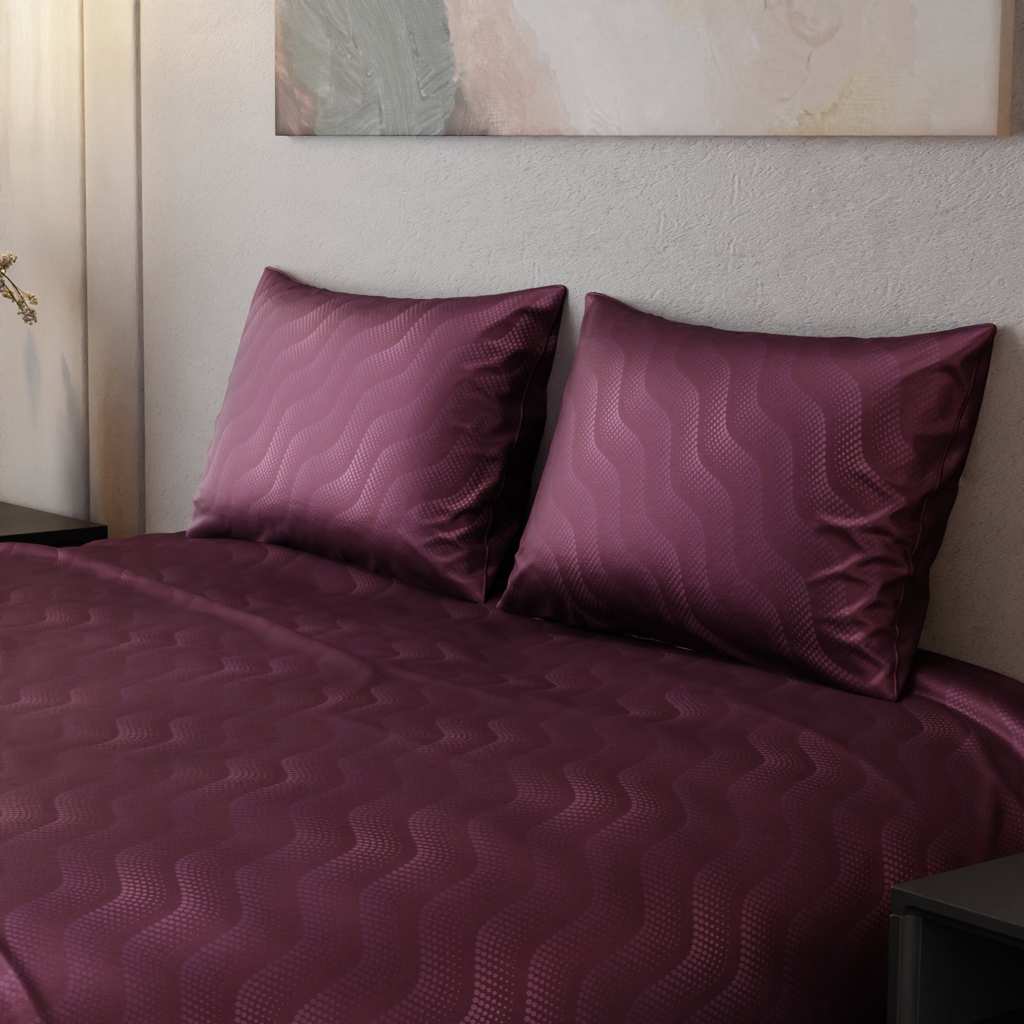 Burgundy Bliss Bedsheet Set