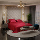 Flirty Red Flat Bedsheet Set