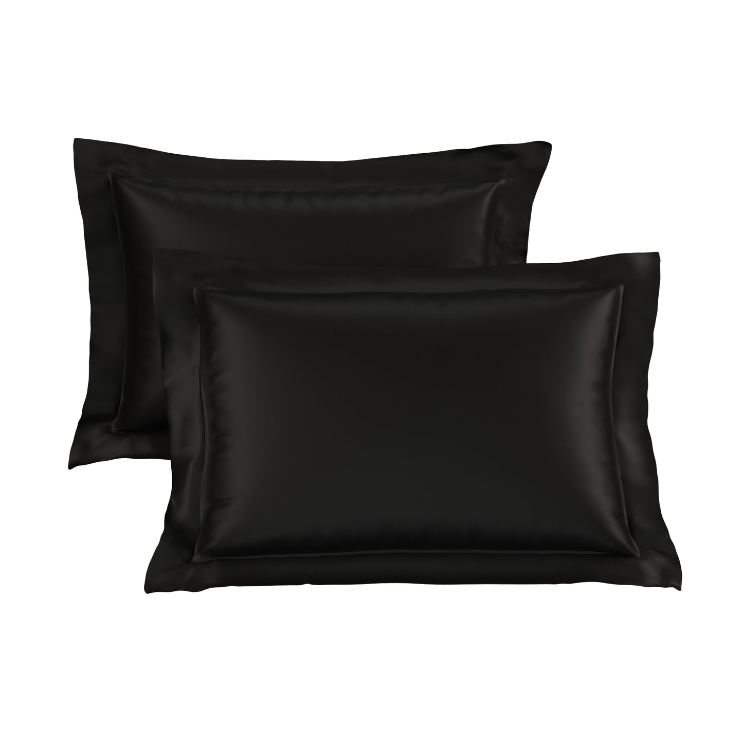 Midnight Black Pillow Covers - Set of 2