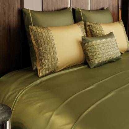 Regal Olive 6 Piece Bedsheet Set