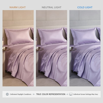 Lilac Affair Flat Double Bedsheet Set