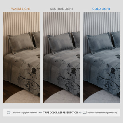 Mist Ivy 100% Cotton Bedsheet Set