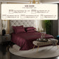 Velvet Wine Flat Bedsheet Set