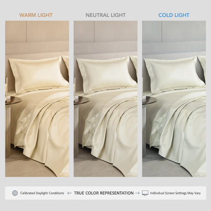 Charming Ivory Flat Bedsheet Set