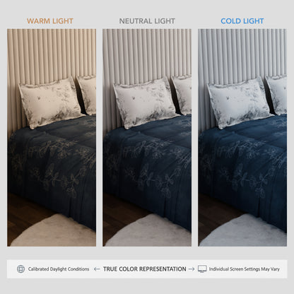 Blue Patina 100% Cotton Bedsheet Set