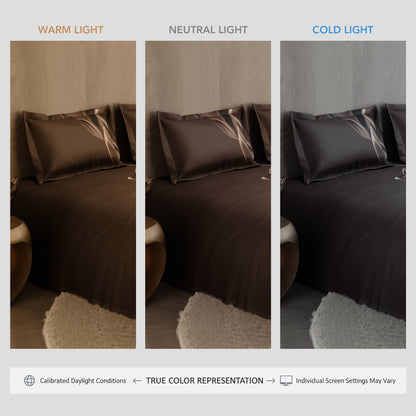 Sepia Swirl 100% Cotton Bedsheet Set