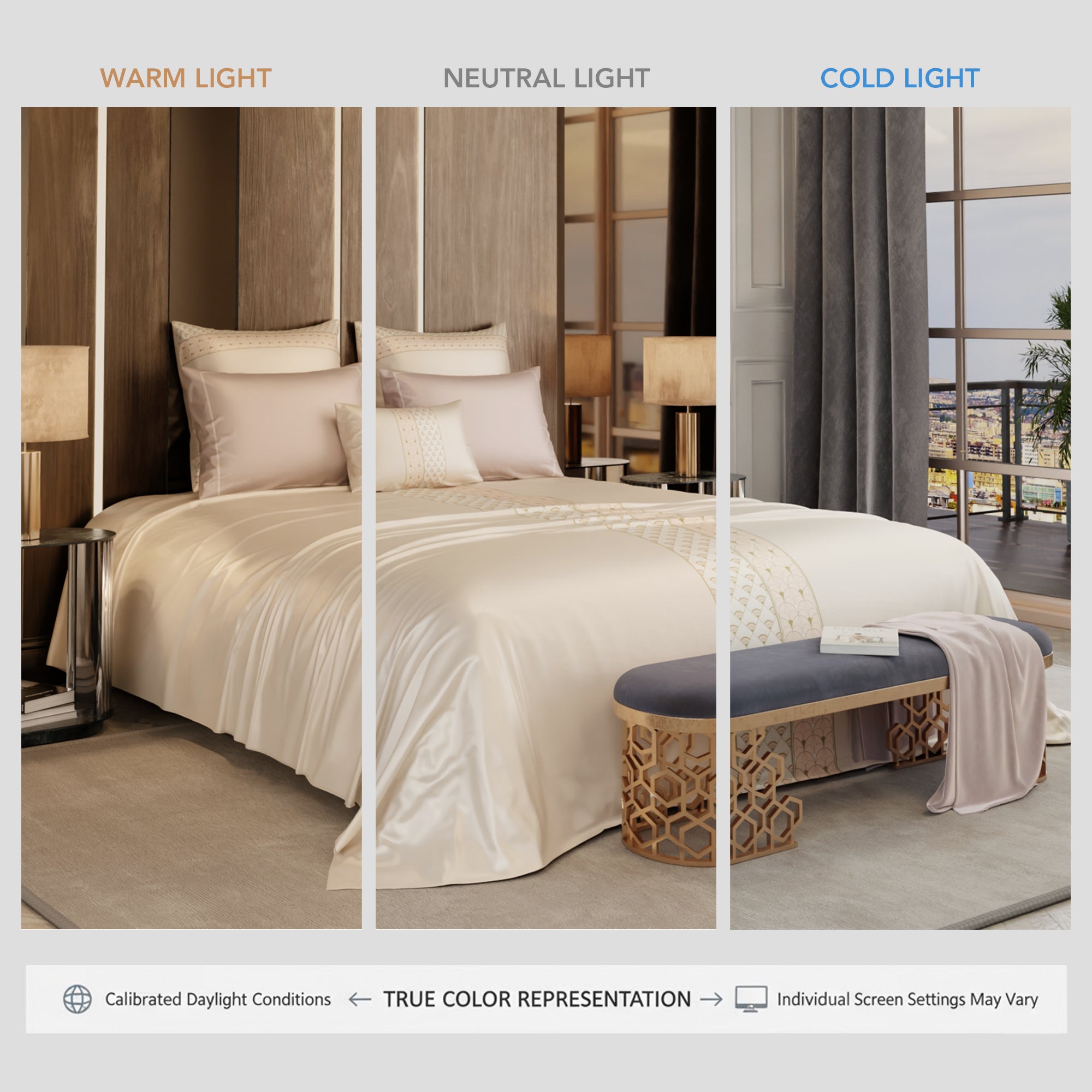 Queen's Blush 6 Piece Bedsheet Set