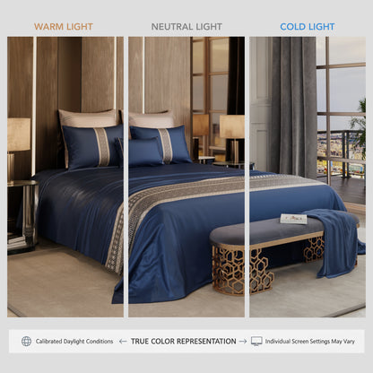 Sapphire Splendour 6 Piece Bedsheet Set