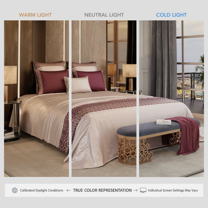 Palatial Rouge 6 Piece Bedsheet Set