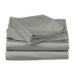 Harbour Mist Grey Flat Bedsheet Set