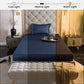 Mystique Blue Fitted Bedsheet Set