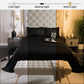 Midnight Black Flat Bedsheet Set