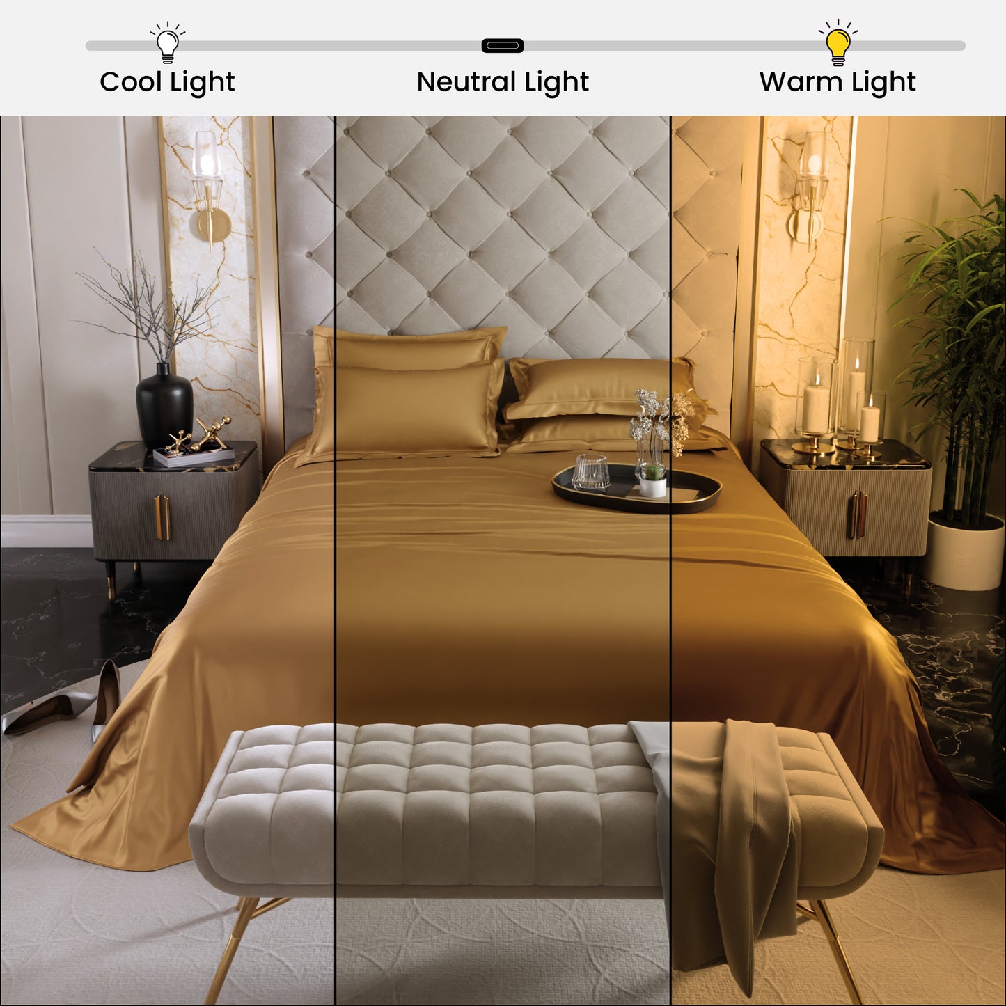 Eternal Glow Flat Bedsheet Set