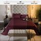 Velvet Wine Flat Bedsheet Set